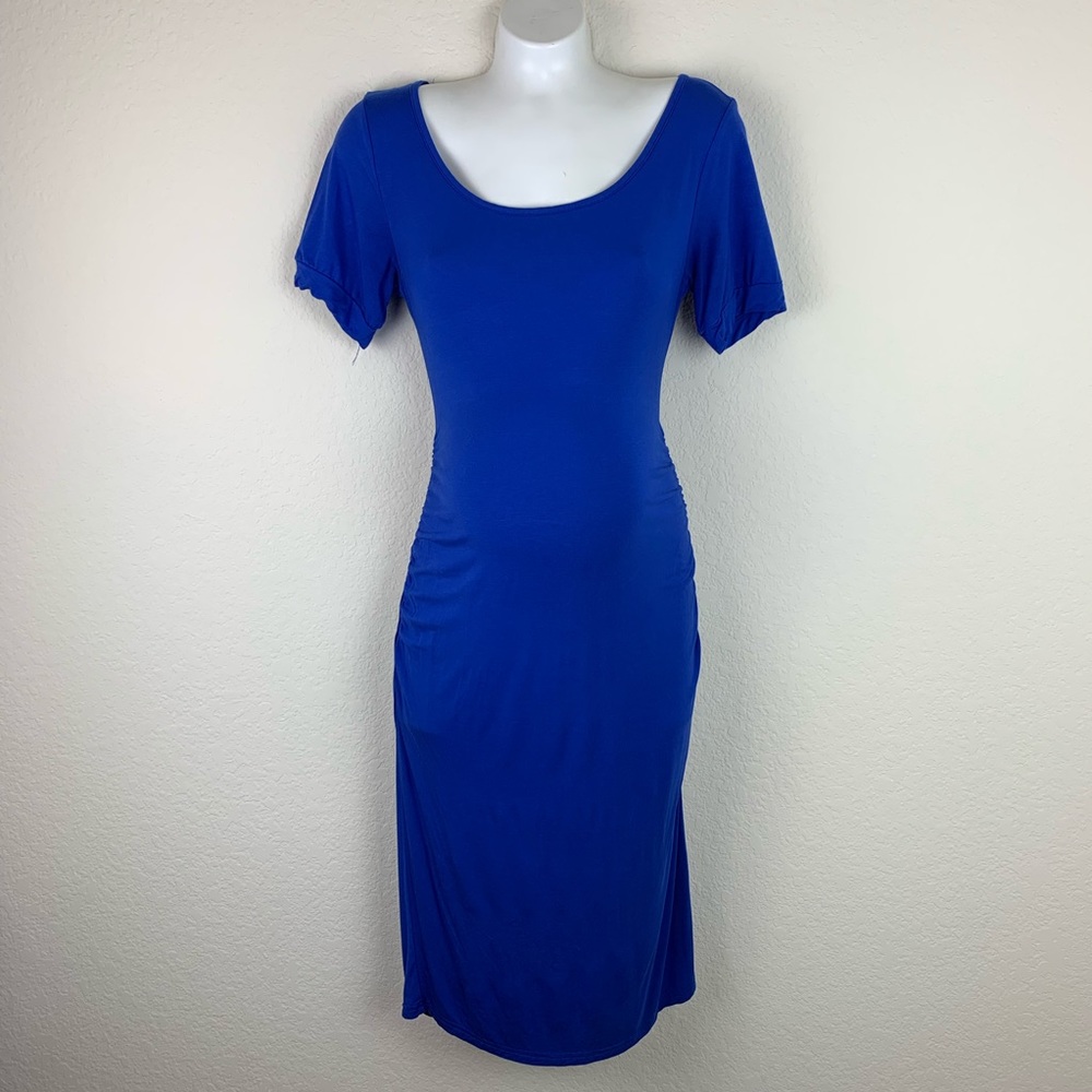 Side Ruched Maternity Dress